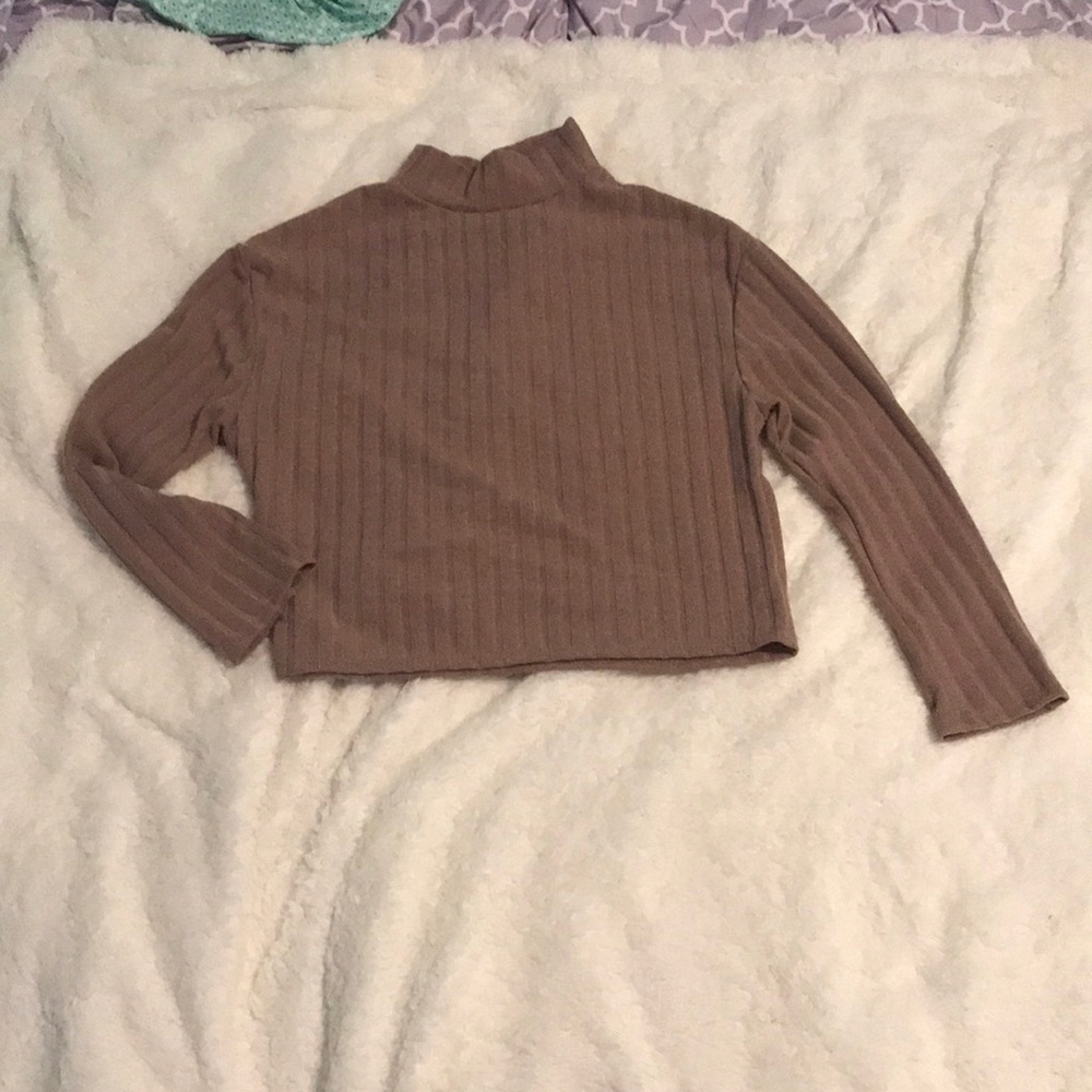 Tan turtleneck